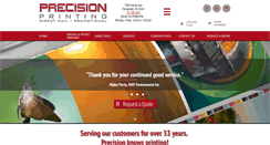 Desktop Screenshot of precisionprintingva.com